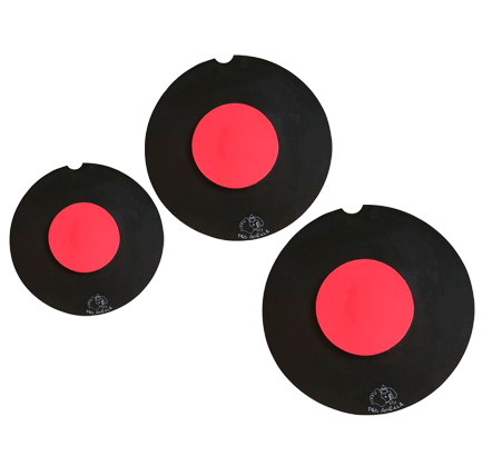 KIT 1 ABAFADOR DE TAMBOR GORILLA 10" 12" 14" VERMELHO